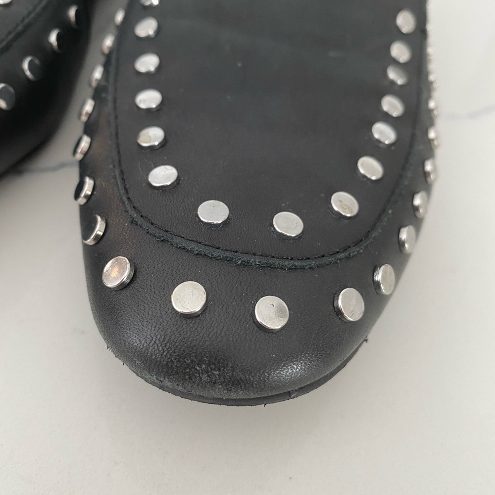 Bleechers and bond Arianna studded leather loafers slip on size 10 - Picture 9 of 12